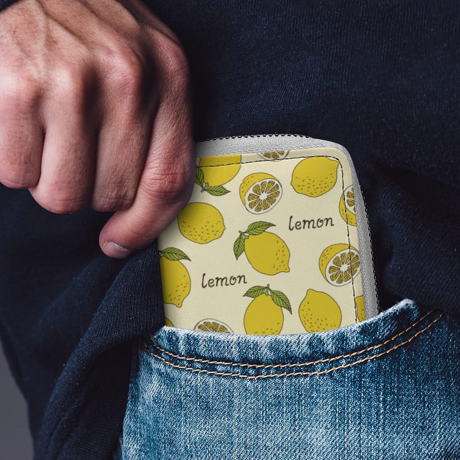 Amazon.co.jp: カードケース レモン柄 コインケース 小銭入れ カード